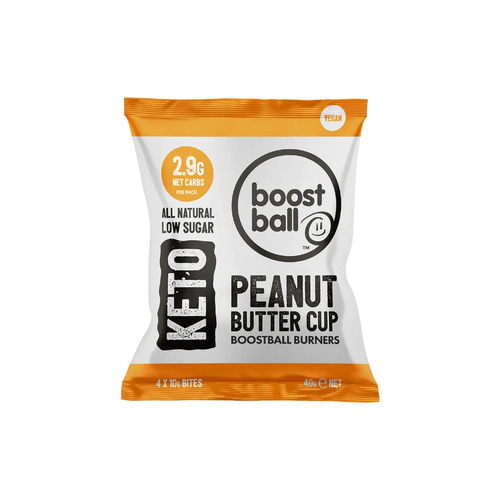 Boostball Burners Keto Bites 40g [Flavour: Peanut Butter Cup]
