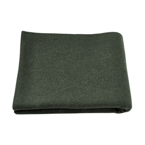Wool Blend Blanket Olive Green 85% Wool 167cm x 228cm