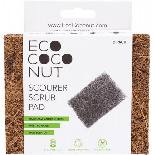 CLEARANCE EcoCoconut Scourer Scrub Pad - 2 pack